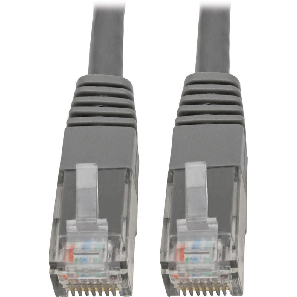 Tripp Lite N200-010-GY Premium RJ-45 Patch Network Cable, 10 ft, 1 Gbit/s Data Transfer Rate, Gray