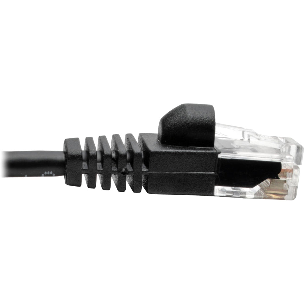 Tripp Lite N261-S01-BK Gigabit Cat.6a UTP Patch Network Cable, 1 ft, Molded, Snagless, 10 Gbit/s