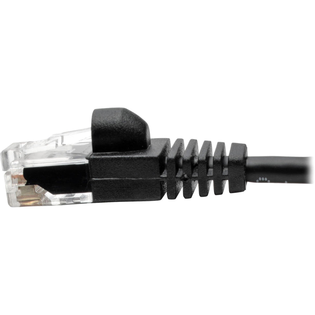Tripp Lite N261-S04-BK Gigabit Cat.6a UTP Patch Network Cable, 4 ft, Molded, Stranded, Snagless, Black