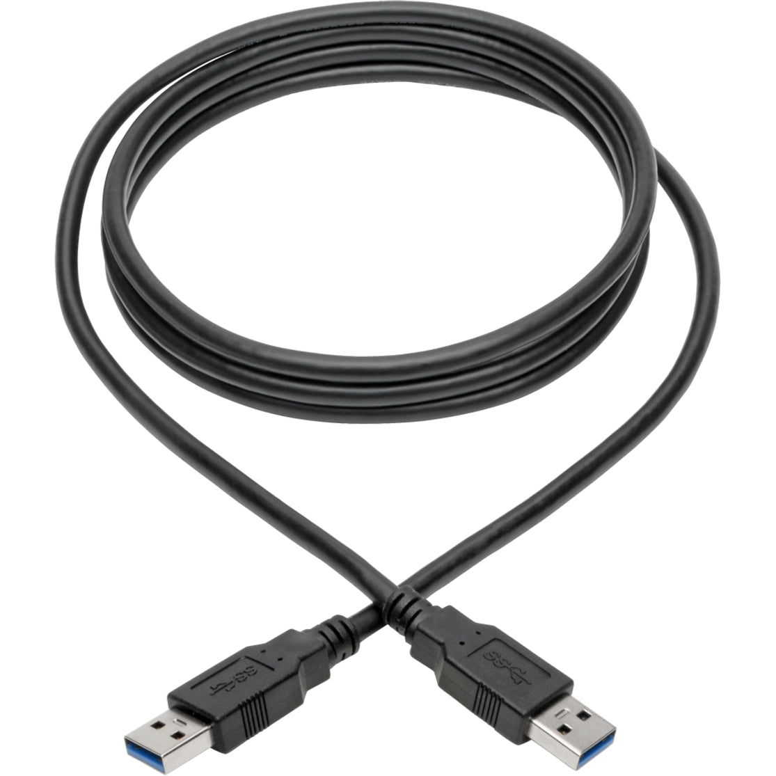 Tripp Lite U325-006 USB 3.0 SuperSpeed A/A Cable, Black, 6 ft., Corrosion Resistant, Flexible, EMI/RF Protection