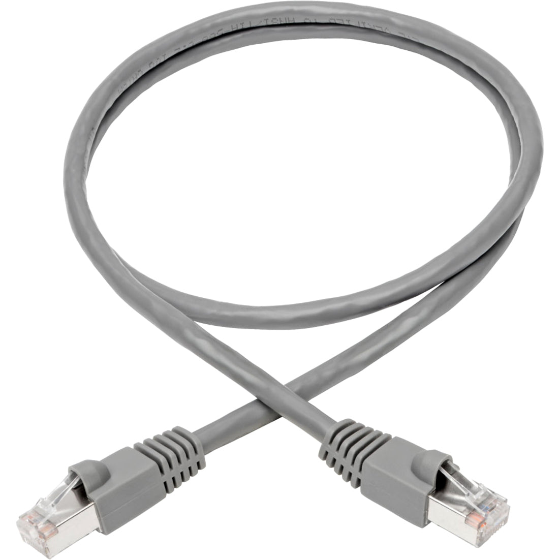 Tripp Lite N262-003-GY Cat.6a STP Patch Network Cable, 3 ft, 10G, Shielded, Gray