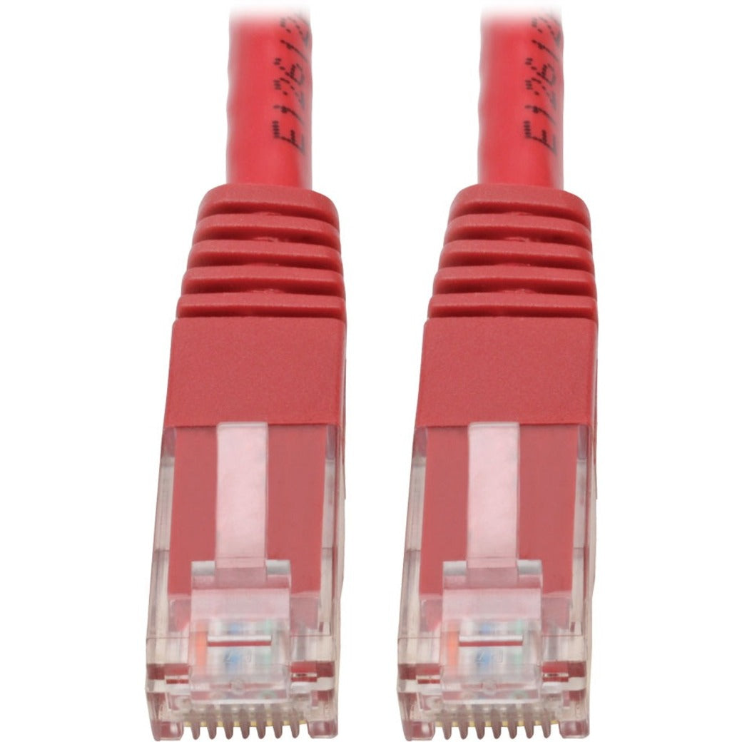 Tripp Lite N200-007-RD Premium RJ-45 Patch Network Cable, 7 ft, Corrosion Resistant, Flexible, Red