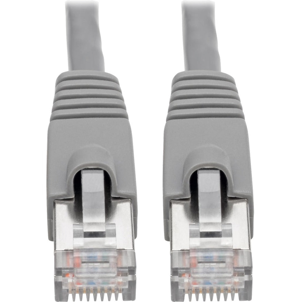 Tripp Lite N262-007-GY Cat.6a STP Patch Network Cable, 7 ft, 10G, Shielded, Gray