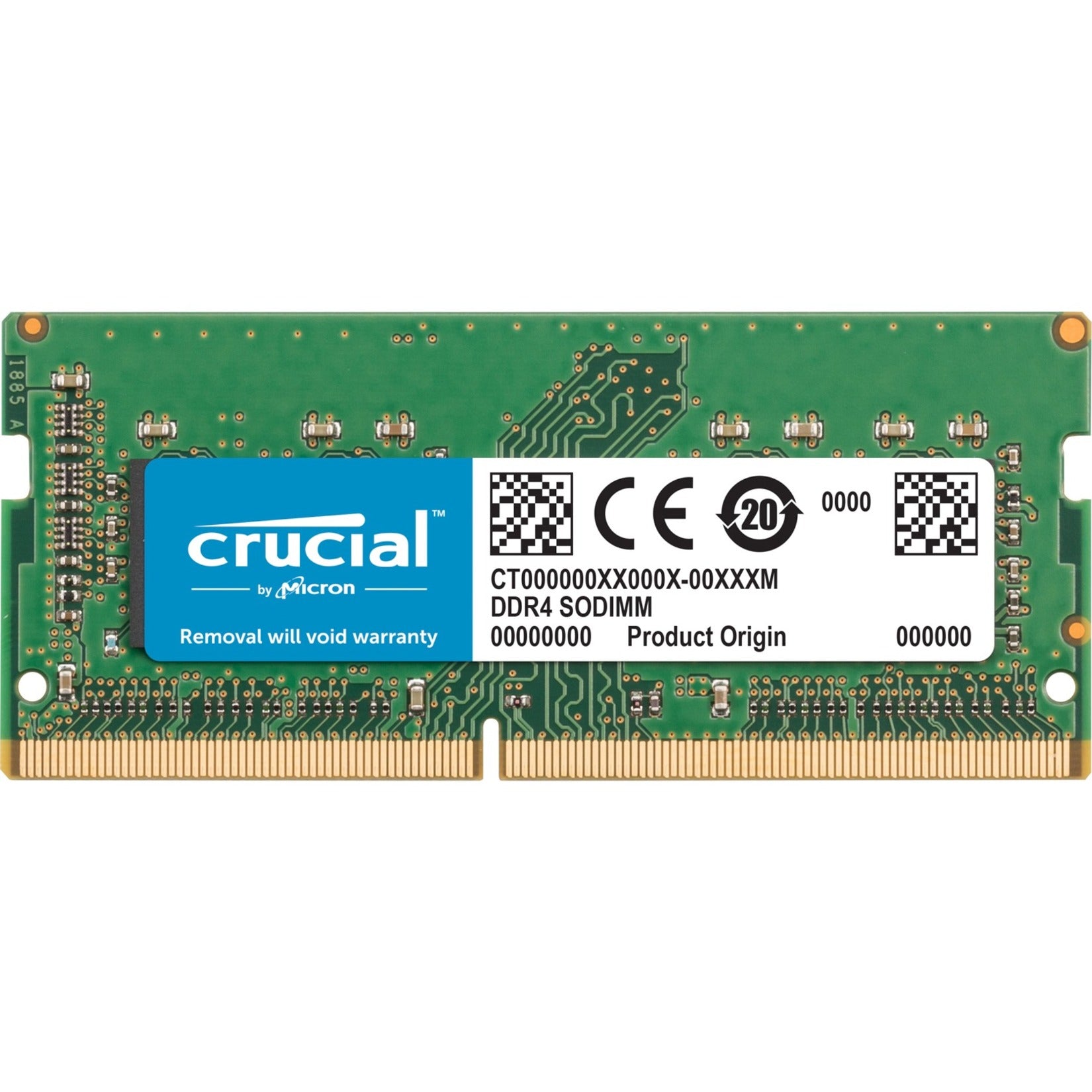 Crucial CT8G4S24AM 8GB DDR4 SDRAM Memory Module, Lifetime Warranty, 2400 MHz Speed, Non-ECC, 1.20V