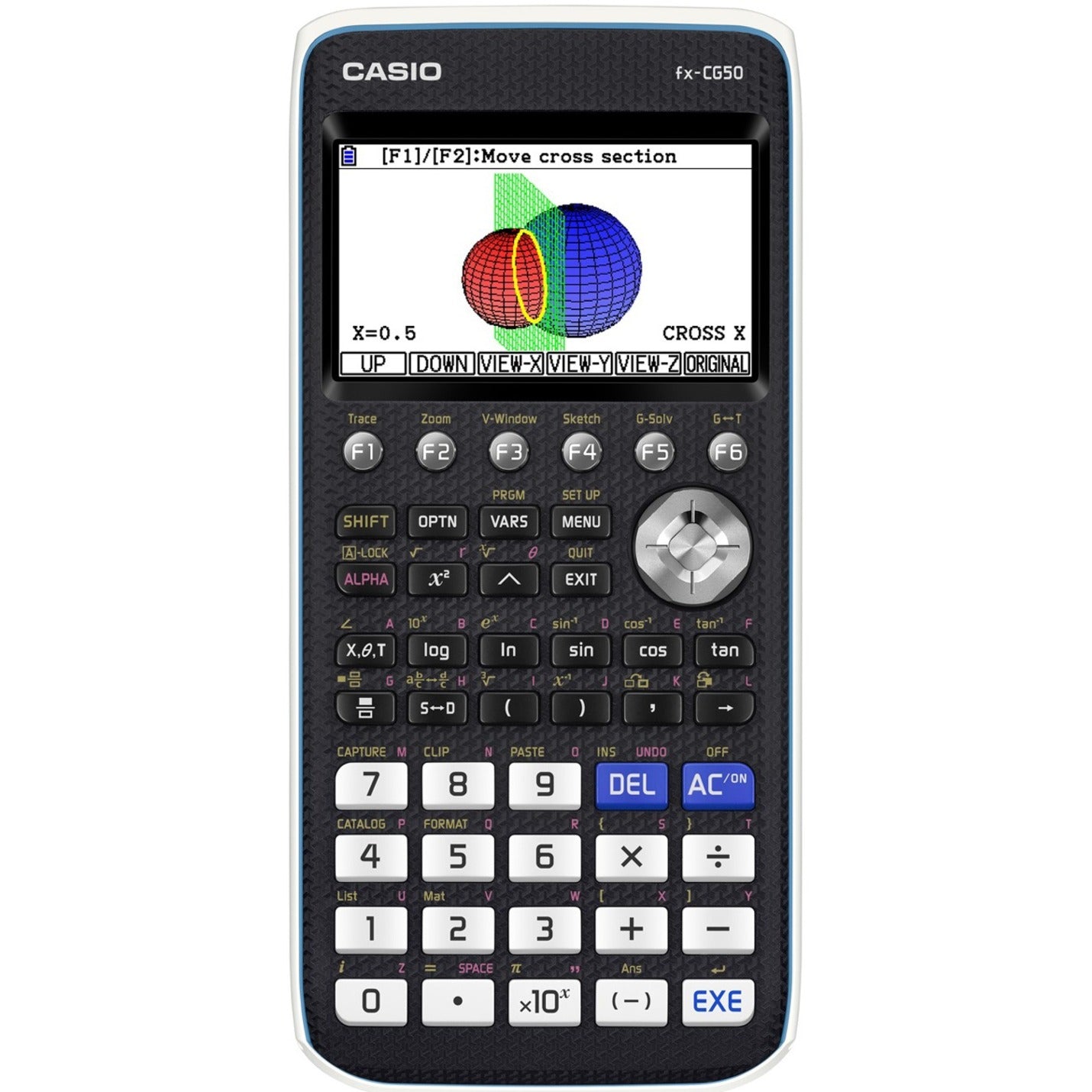 Casio FX-CG50 PRIZM Graphing Calculator, Color LCD Display, Natural-VPAM, 3D Graphing