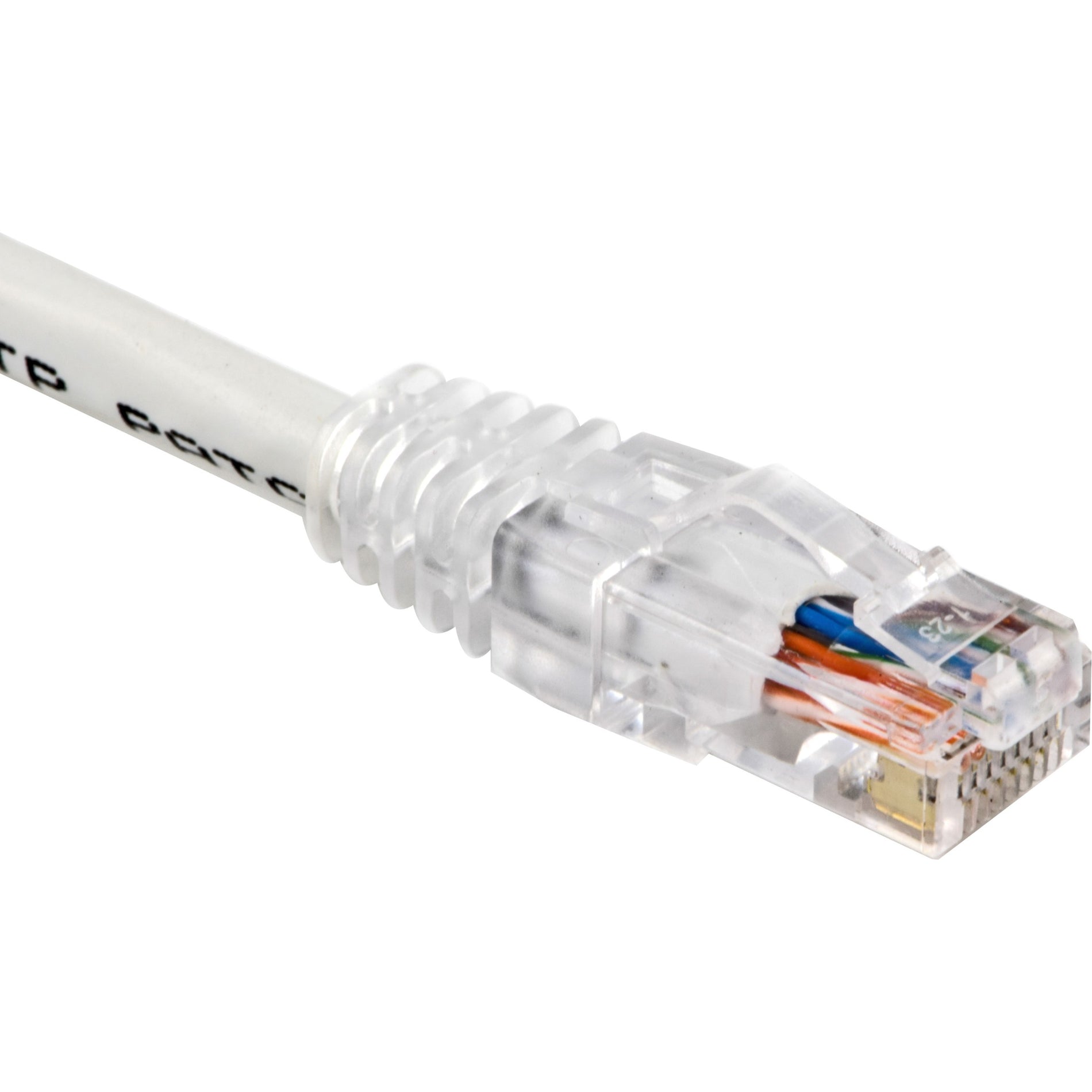 Weltron 90-C5ECB-WH-003 Cat.5e UTP Patch Network Cable, 3 ft, White