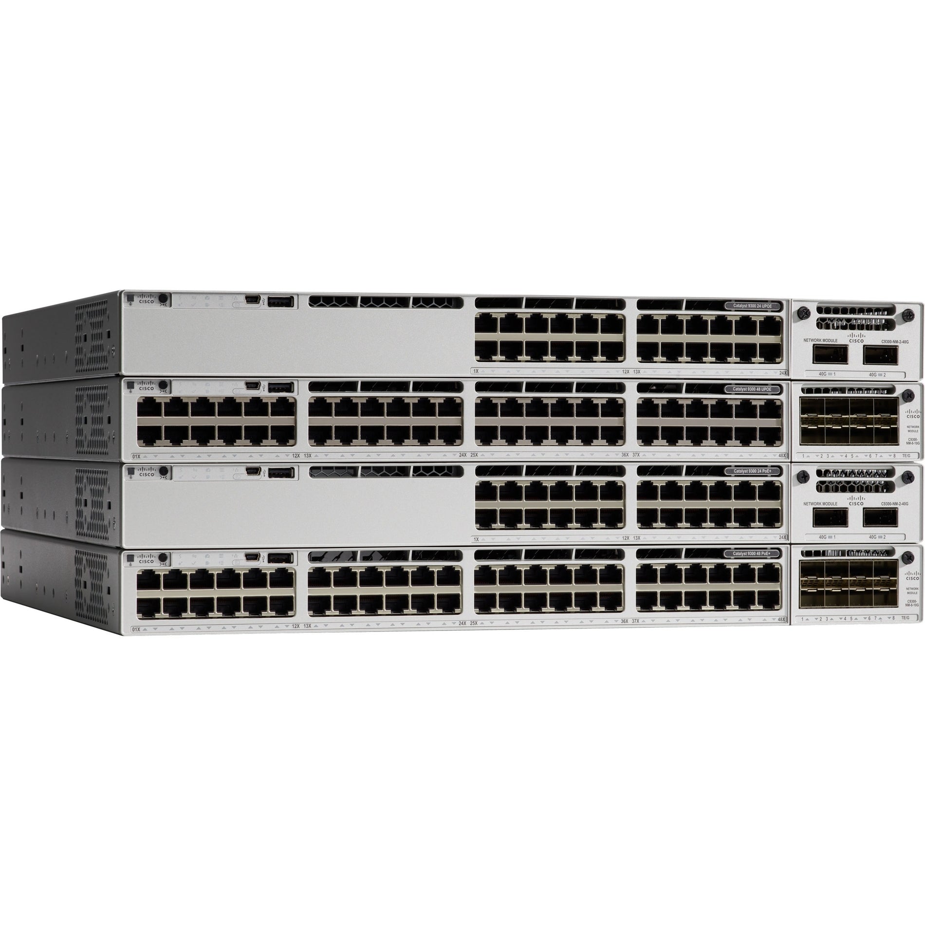 Cisco C9300-48P-E Catalyst 9300 48-port PoE+ Ethernet Switch, Network Essentials