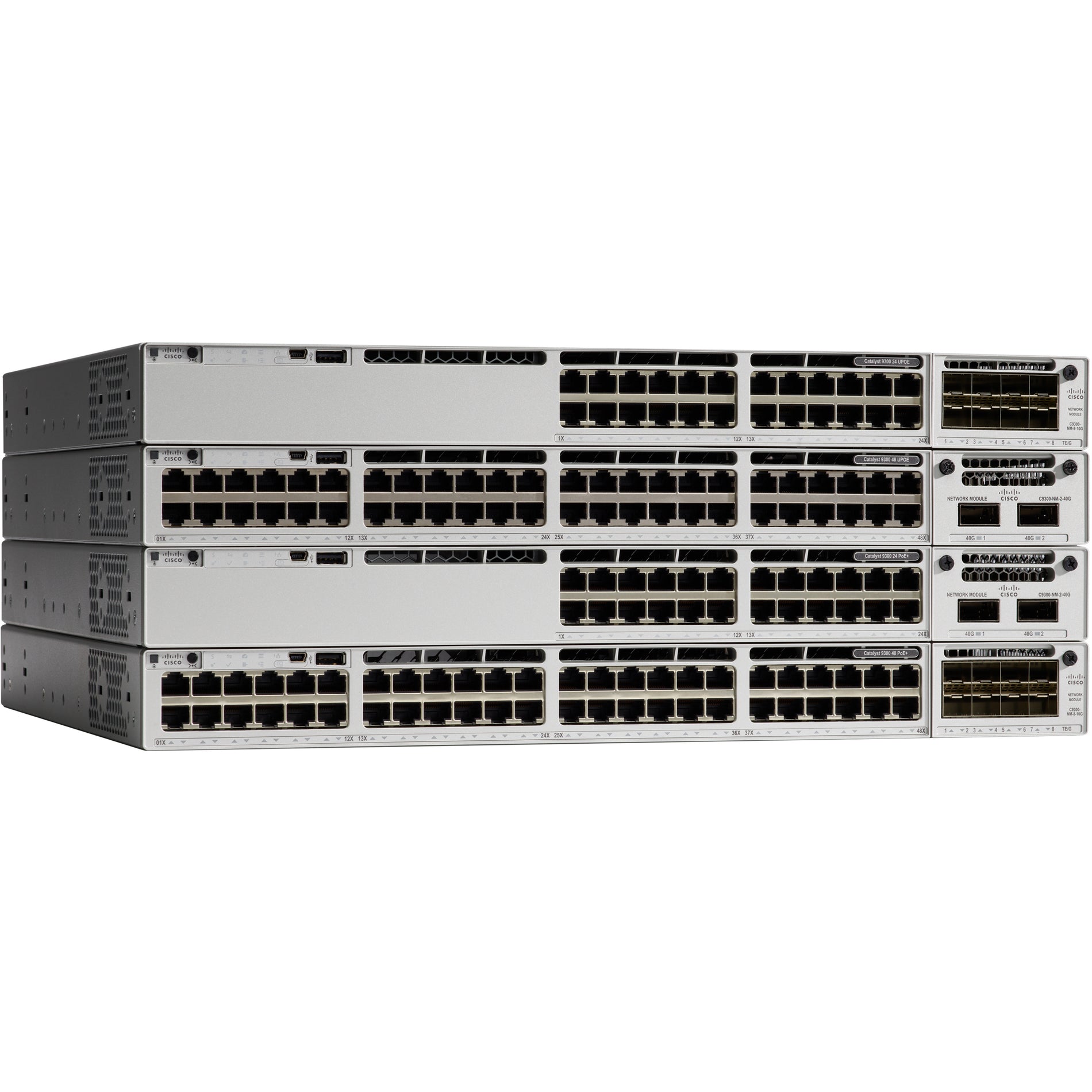 Cisco C9300-24UX-A Catalyst C9300-24UX Ethernet Switch, 24 x Gigabit Ethernet Network, Manageable, Rack-mountable