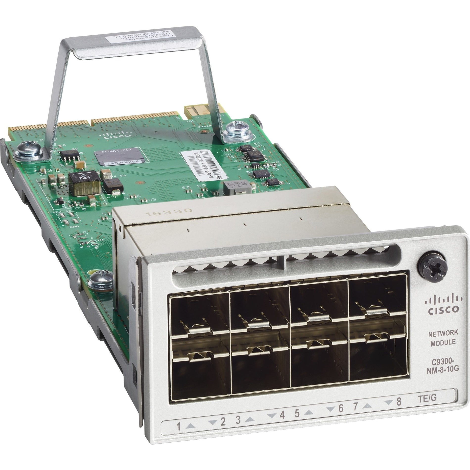 Cisco C9300-NM-8X Catalyst 9300 8 x 10GE Network Module, 10 Gigabit Ethernet, Twisted Pair