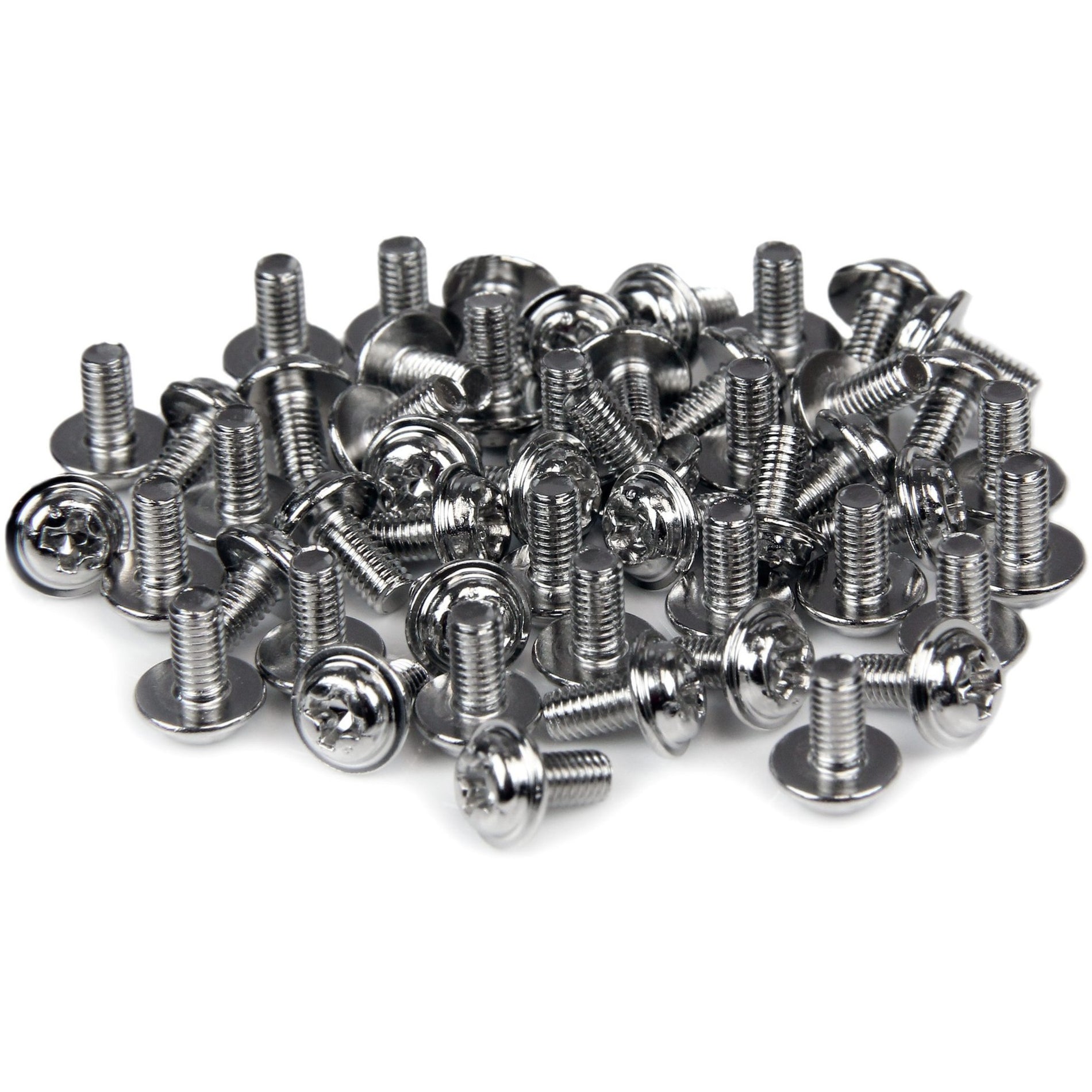 StarTech.com SCREWM3 PC Mounting Computer Screws M3 x 1/4in Long Standoff - 50 Pack, Common M3 Threaded Screw for Mounting Computer Components