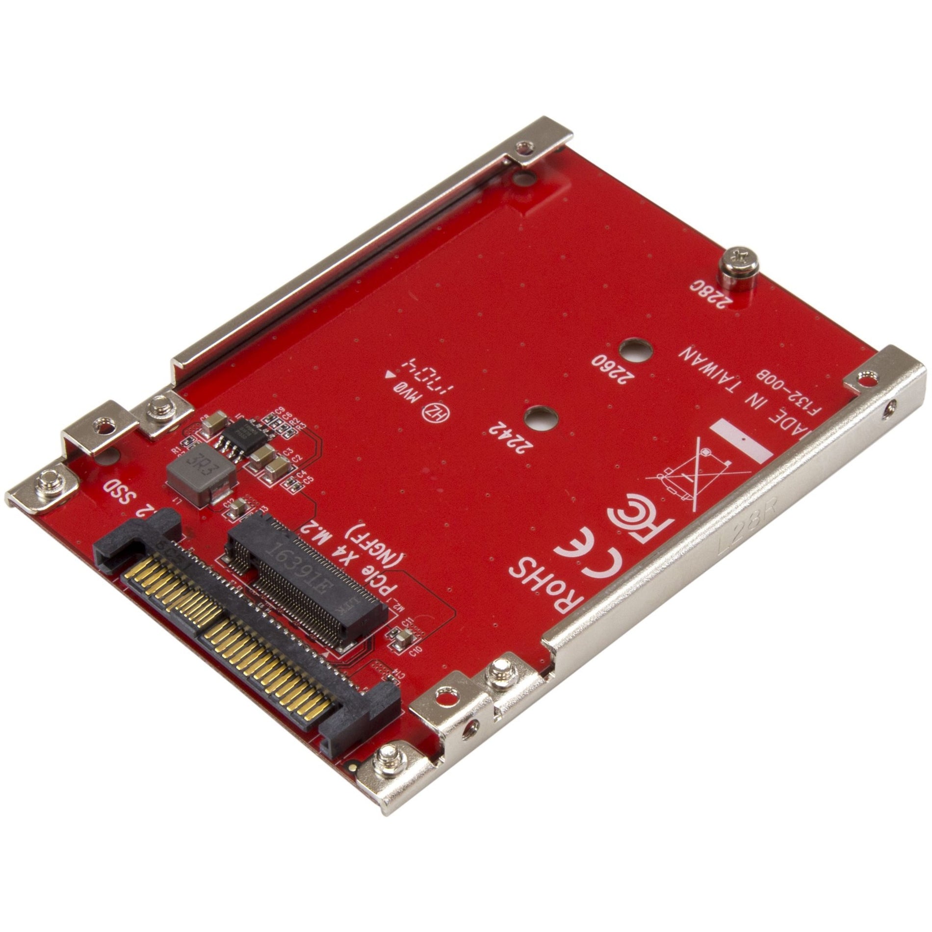 StarTech.com U2M2E125 M.2 Drive to U.2 Adapter - Convert M.2 PCIe NVMe SSDs to U.2 (SFF-8639)