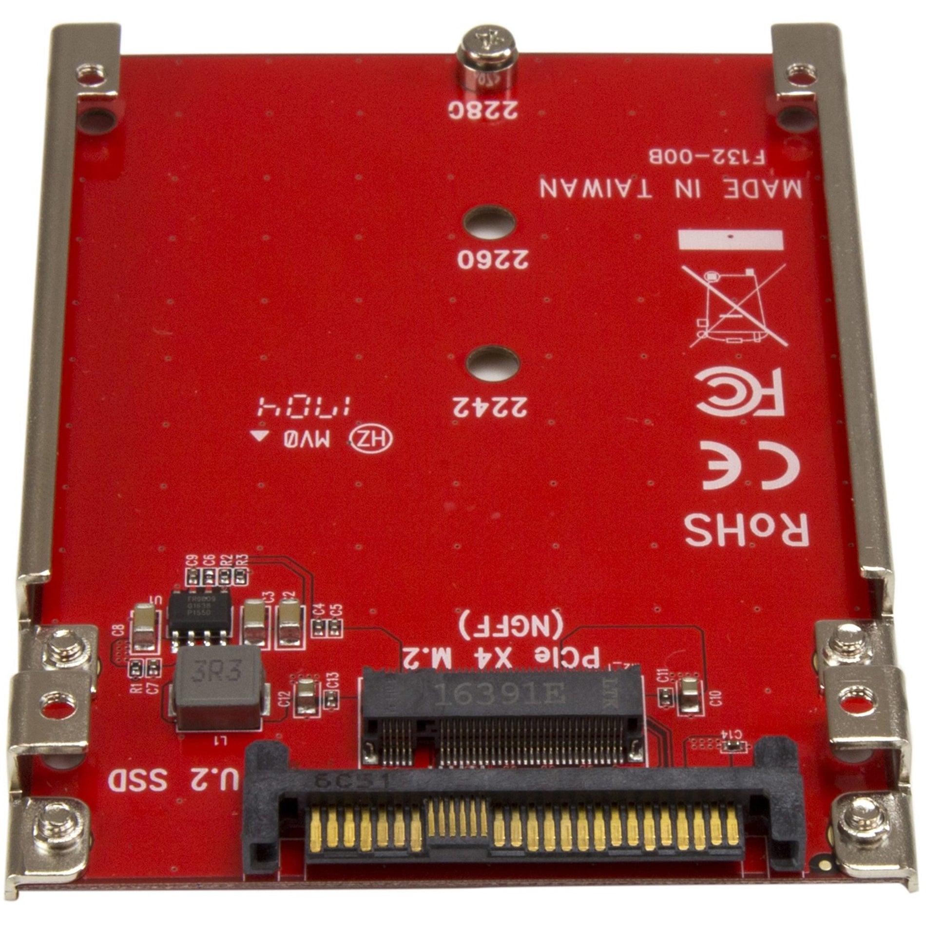 StarTech.com U2M2E125 M.2 Drive to U.2 Adapter - Convert M.2 PCIe NVMe SSDs to U.2 (SFF-8639)