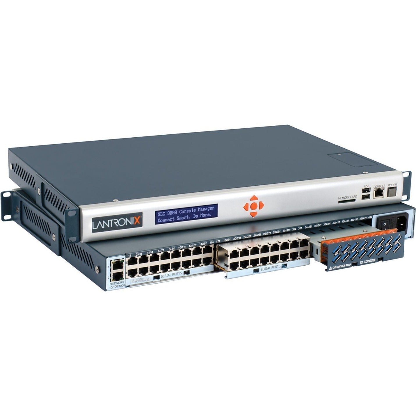 Lantronix SLC80482211S SLC 8000 Device Server, 48 Serial Ports, 2 Network Ports, Gigabit Ethernet