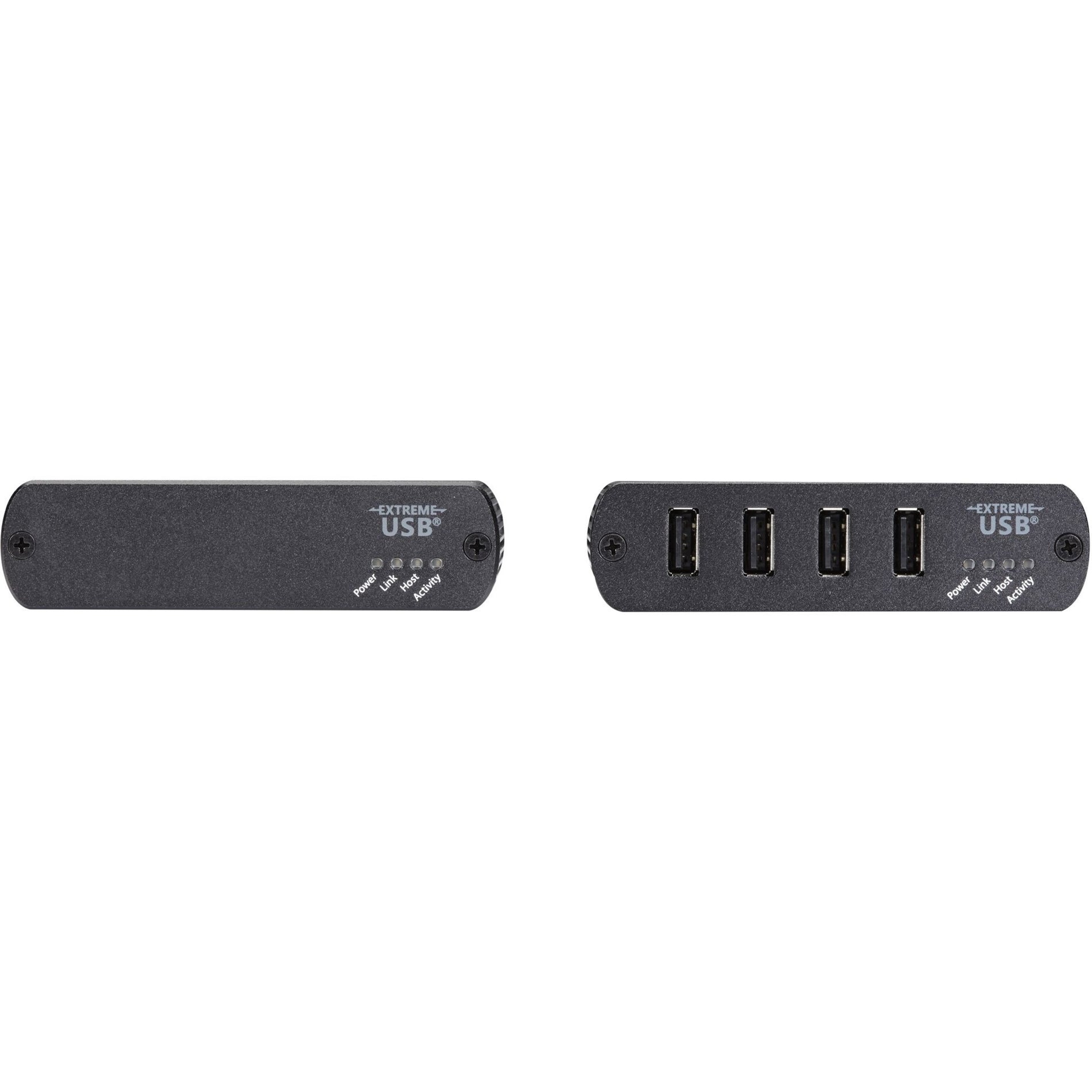 Black Box IC404A-R2 USB 2.0 Extender - Multimode Fiber, 4-Port, Extend USB Connections up to 1640.42 ft