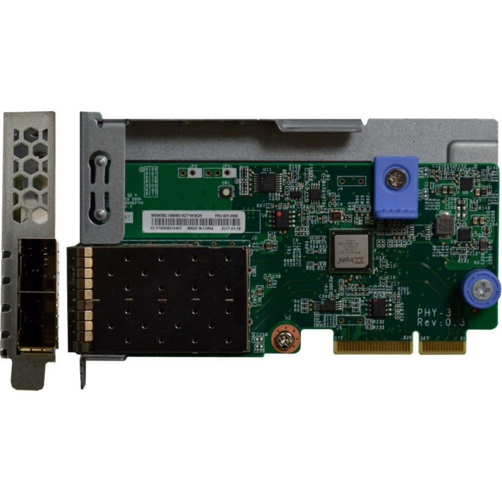Lenovo 7ZT7A00546 ThinkSystem 10Gb 2-port SFP+ LOM, 10Gigabit Ethernet Card
