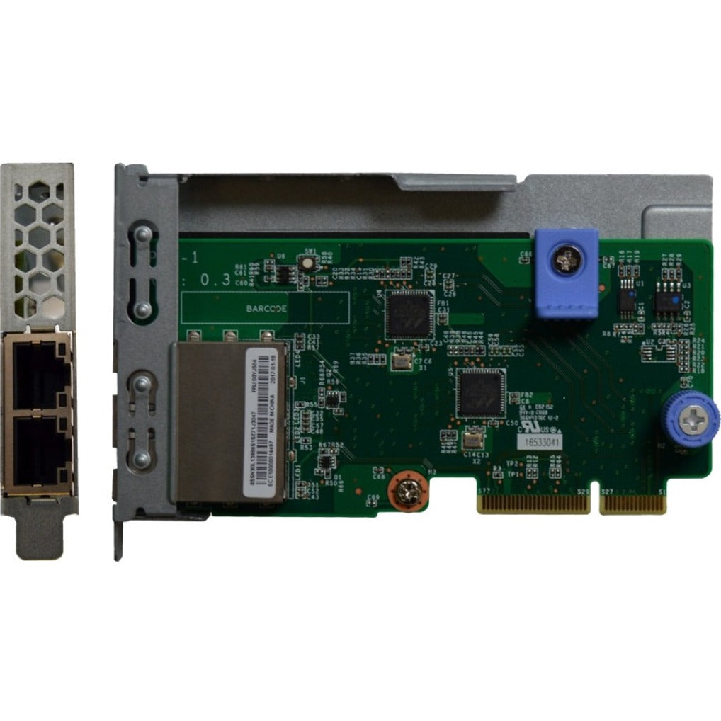 Lenovo 7ZT7A00544 ThinkSystem 1Gb 2-Port RJ45 LOM, Gigabit Ethernet Card