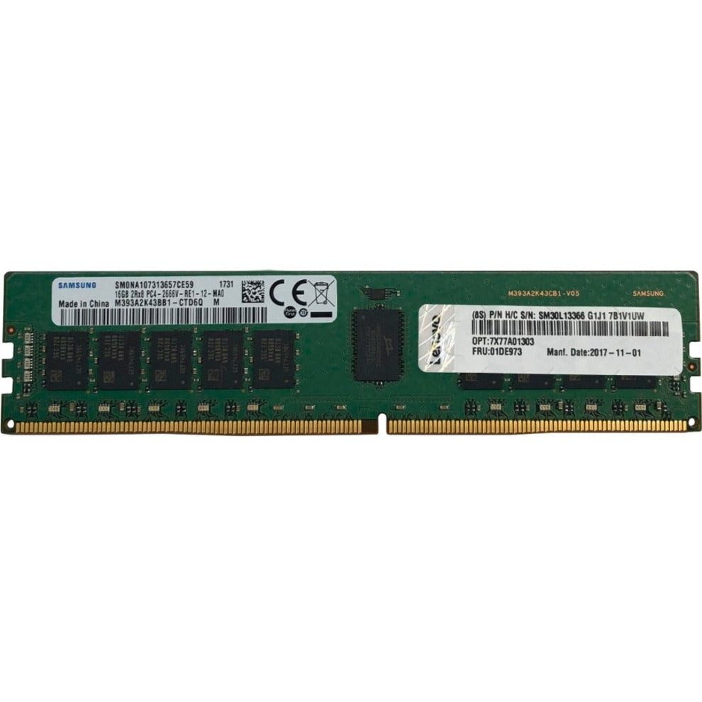 Lenovo 7X77A01303 16GB DDR4 SDRAM Memory Module, High Performance RAM for Servers