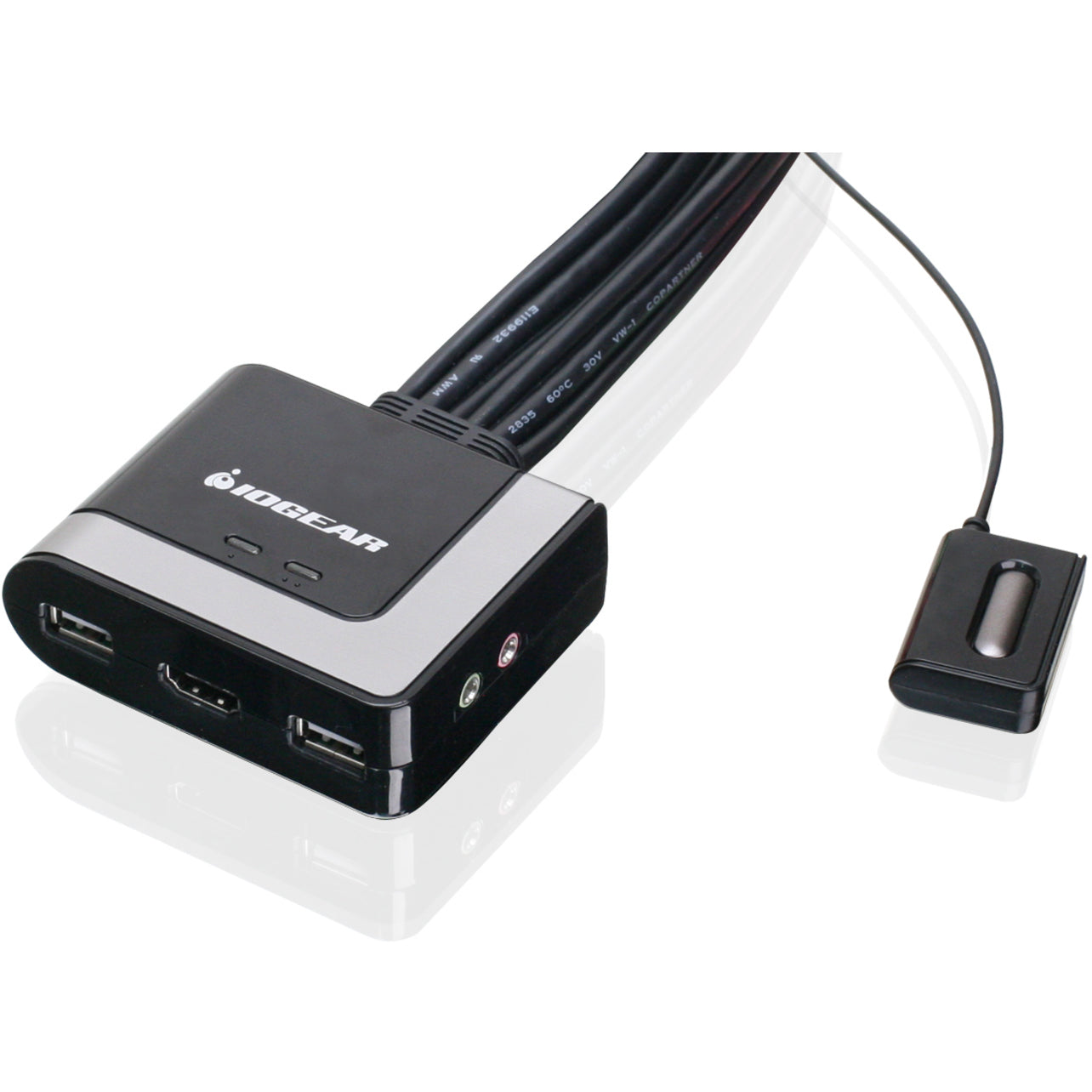 IOGEAR GCS62HU KVM Switch, USB HDMI 2-Port with 6 USB Ports, 3 HDMI Ports, 1920 x 1200 Resolution, 3-Year Warranty