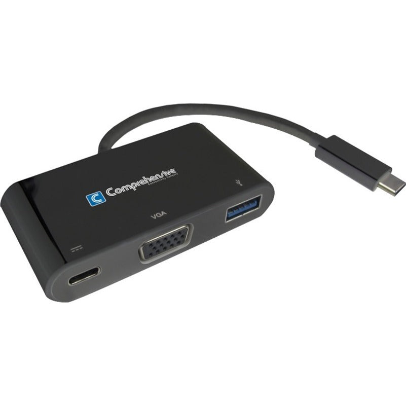 Comprehensive USB3C-VGAUSB3PD USB Type-C to VGA + USB3.0 + Power Delivery (PD) Adapter, 3 Year Warranty, 100W Power Supply