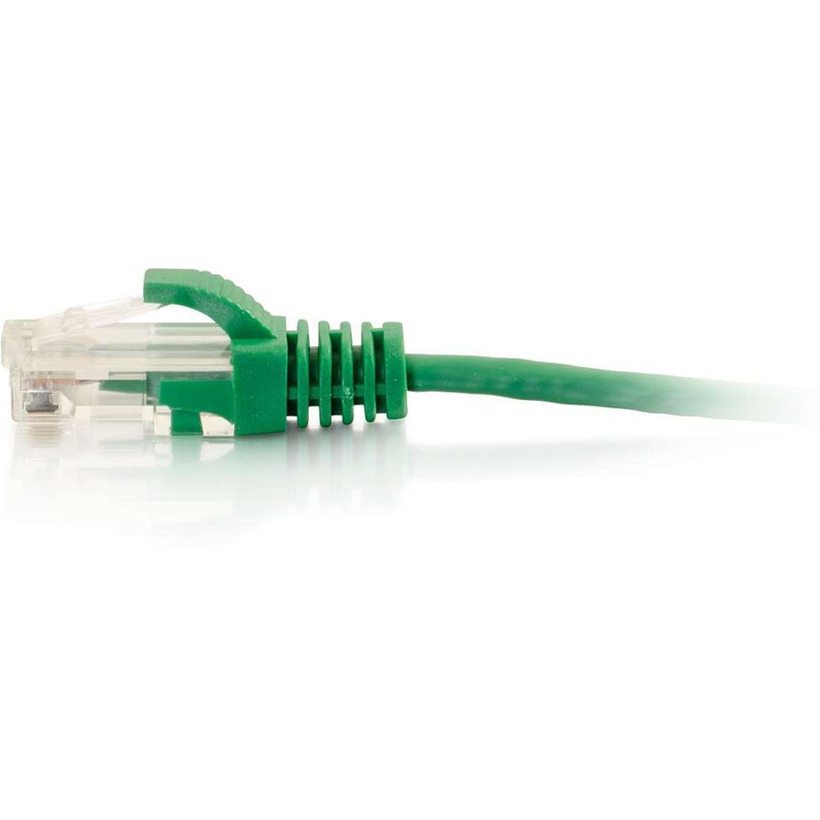 C2G 01164 10ft Cat6 Slim Snagless Ethernet Cable, Green, Lifetime Warranty