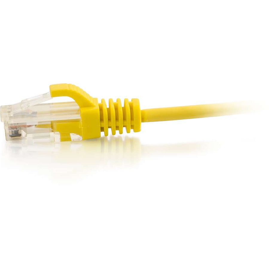 C2G 01172 5ft Cat6 Slim Snagless Ethernet Cable, Yellow - High-Speed Internet Connection