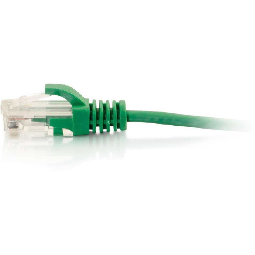 C2G 01161 3ft Cat6 Slim Snagless Ethernet Cable, Green - High-Speed Internet Connection