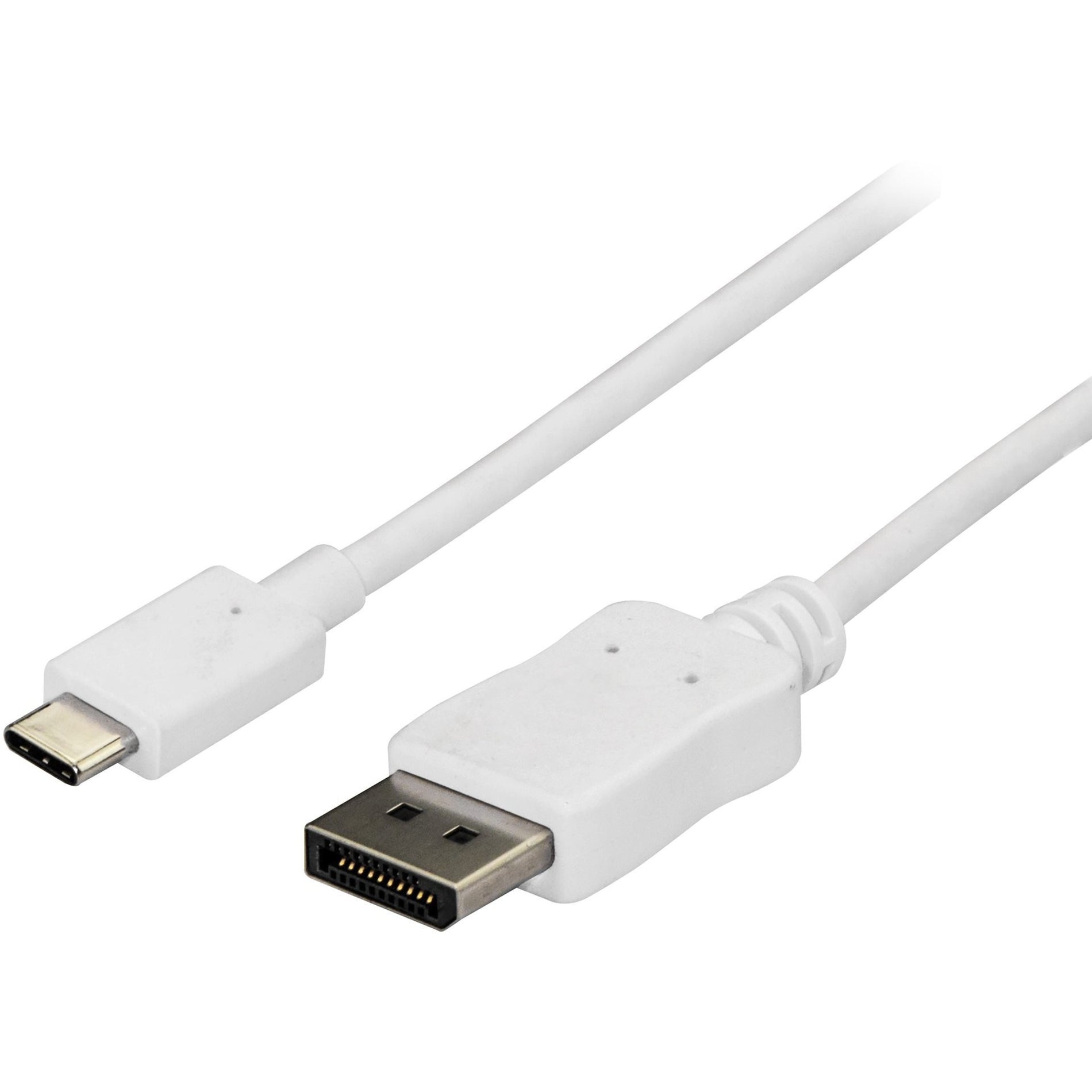 StarTech.com CDP2DPMM6W 6 ft / 1.8m USB C to DisplayPort Cable, 4K 60Hz, White