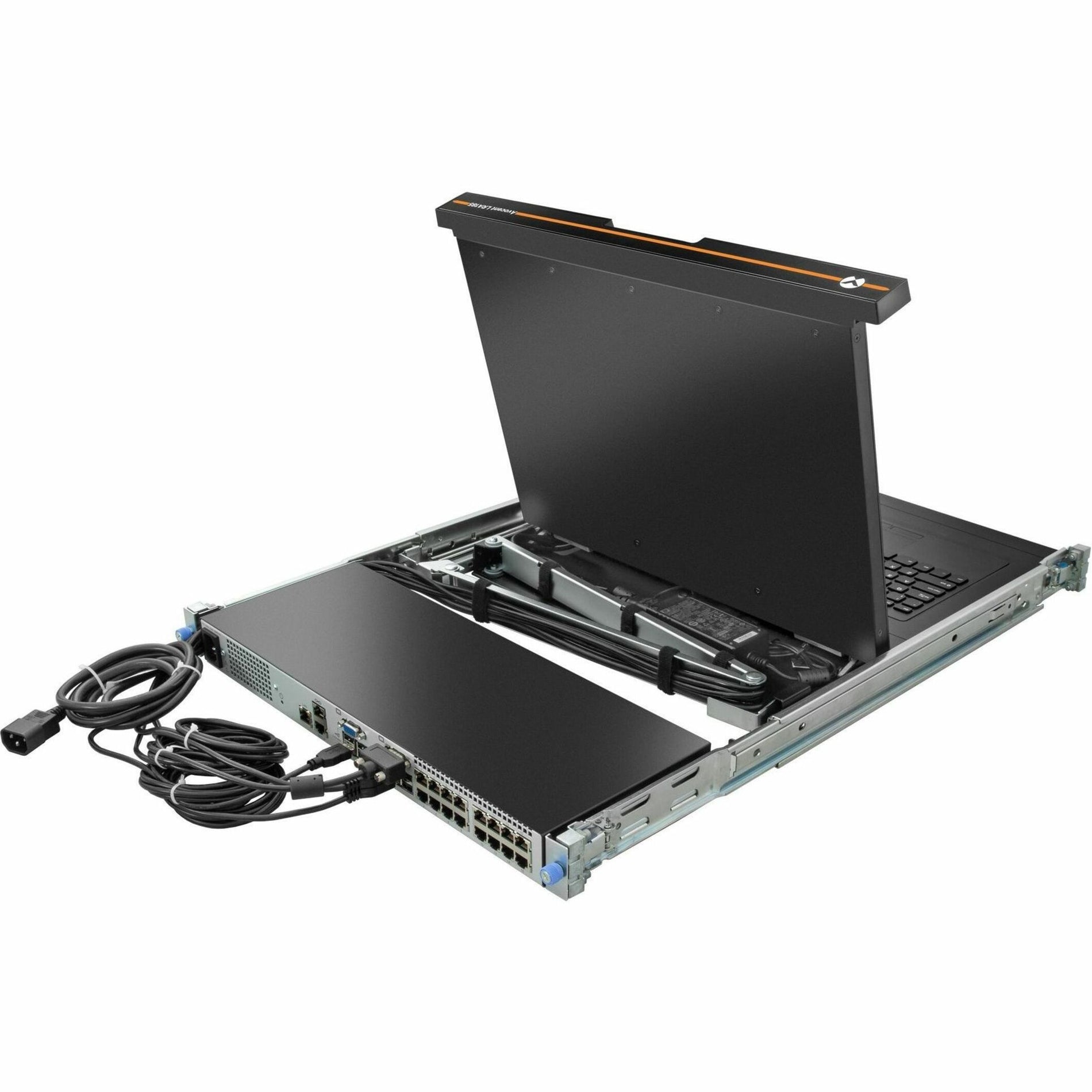 AVOCENT LRA185KMM8D-G01 LCD Rack Console, 18.5" Widescreen, 8-Port, Keyboard with Touchpad