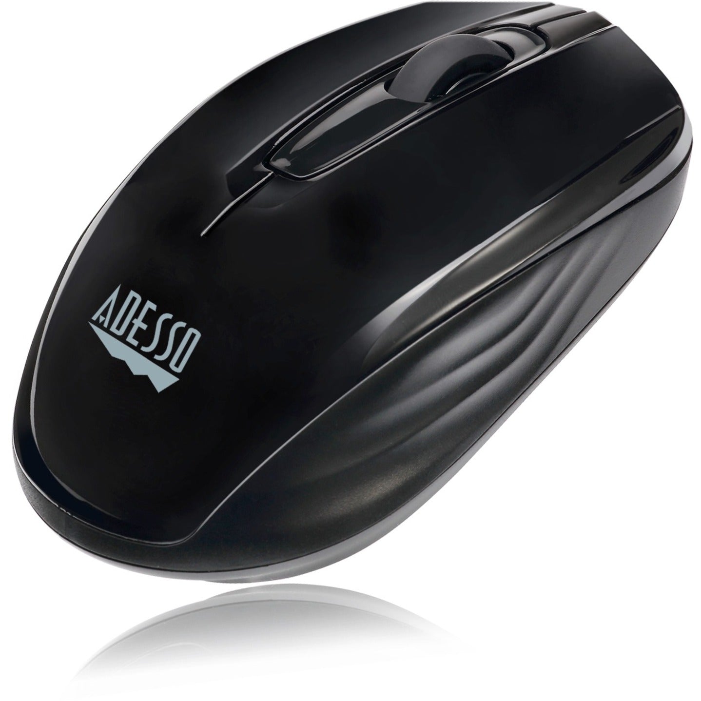 Adesso IMOUSES50 iMouse S50 - 2.4GHz Wireless Mini Mouse, Ergonomic Fit, 1200 dpi, Black