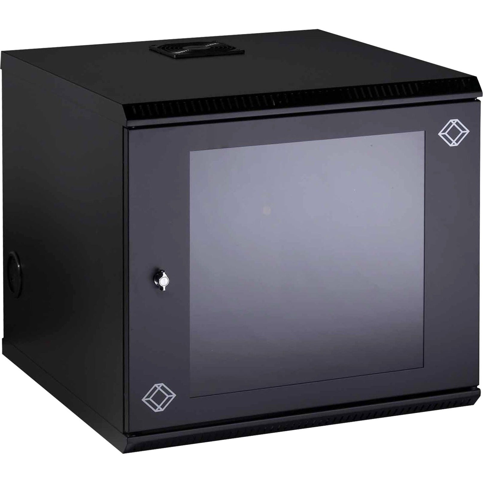 Black Box RM2413AE Wallmount Cabinet - 10U, 22"W x 23.5"D, M6 Square Holes, Key Lock, 5 Year Warranty