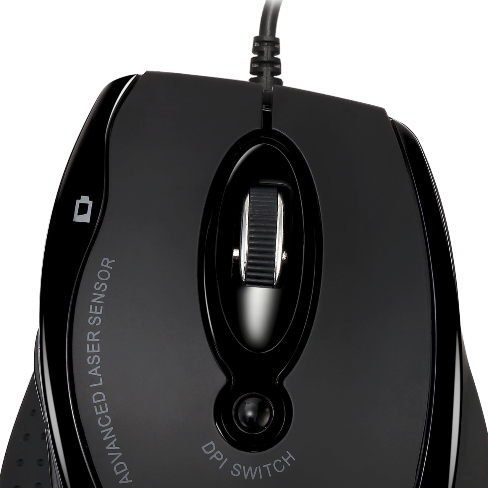 Adesso IMOUSE G2 Ergonomic Optical Mouse, 2400 DPI, 6 Buttons, USB Wired, Right-Handed Only