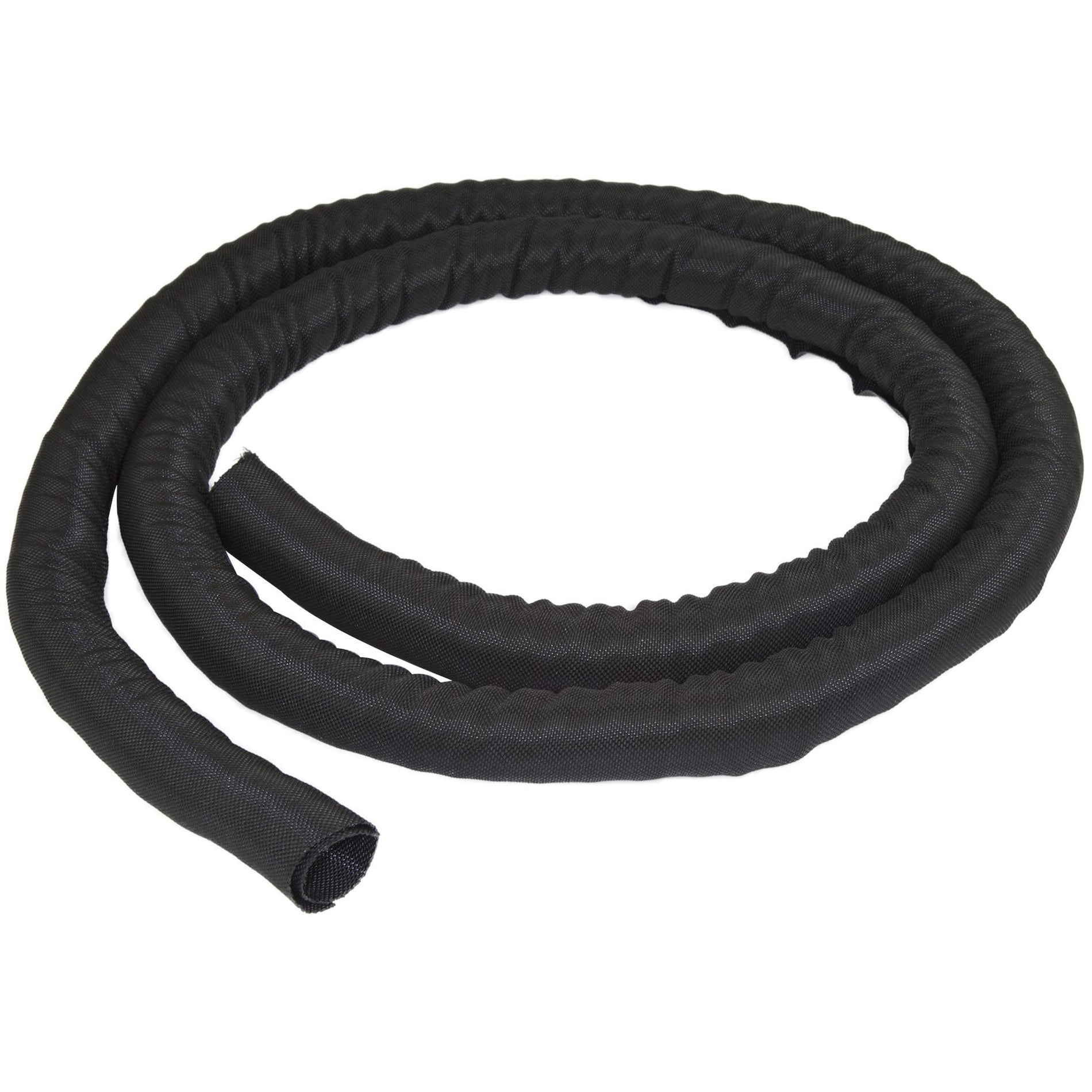 StarTech.com WKSTNCM 2 m Cable-Management Sleeve, Flexible Cable Cover, Trimmable Fabric Cord Hider, Cord Management, Wire Management, Wire Hider