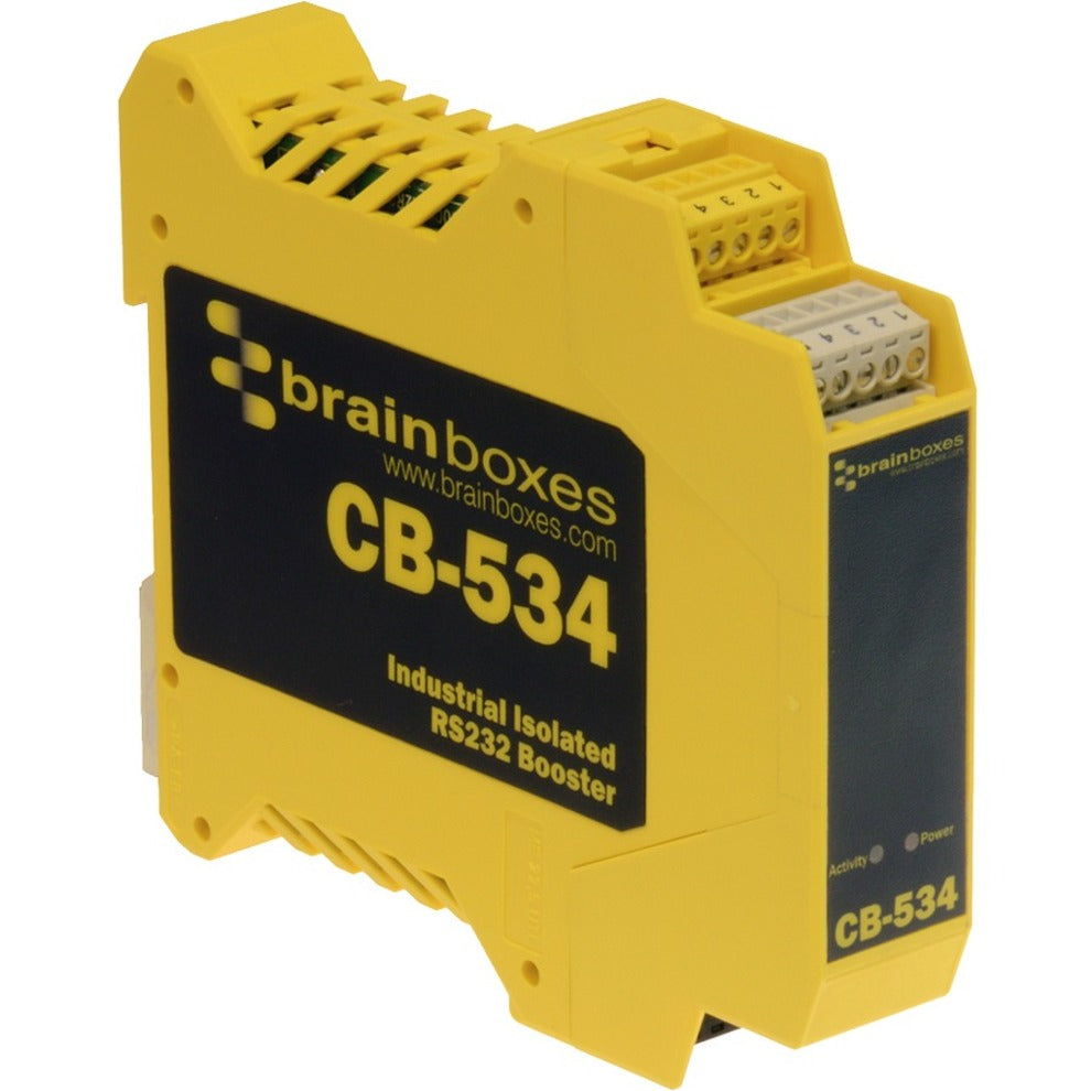 Brainboxes CB-534 Industrial Isolated RS232 Booster, Lifetime Warranty, TAA Compliant, United Kingdom