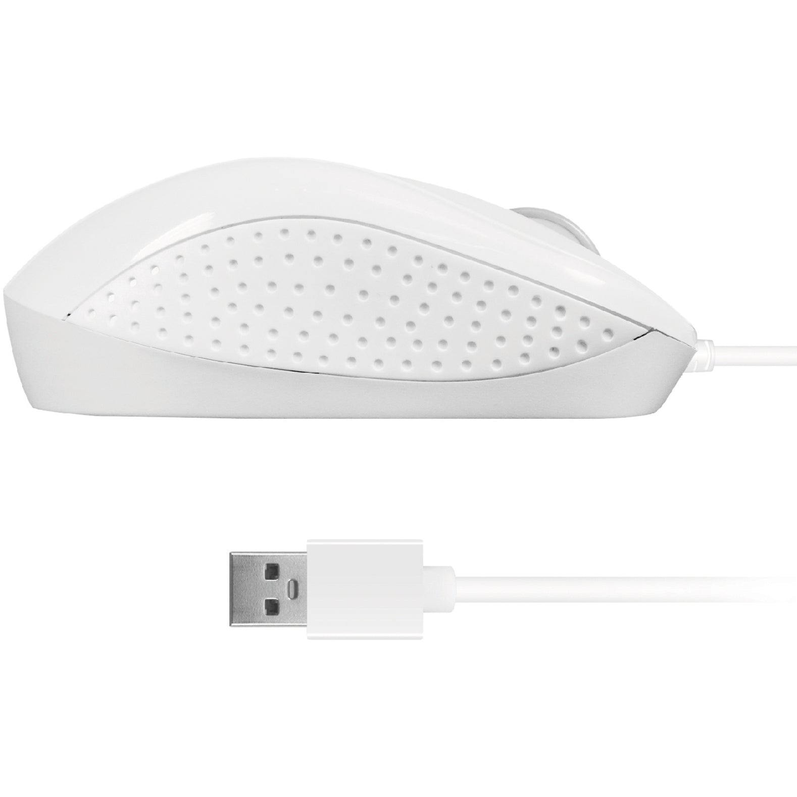 Macally TURBO 3 Button Optical USB Wired Mouse for Mac and PC, Ergonomic Fit, 1000 dpi, Scroll Wheel