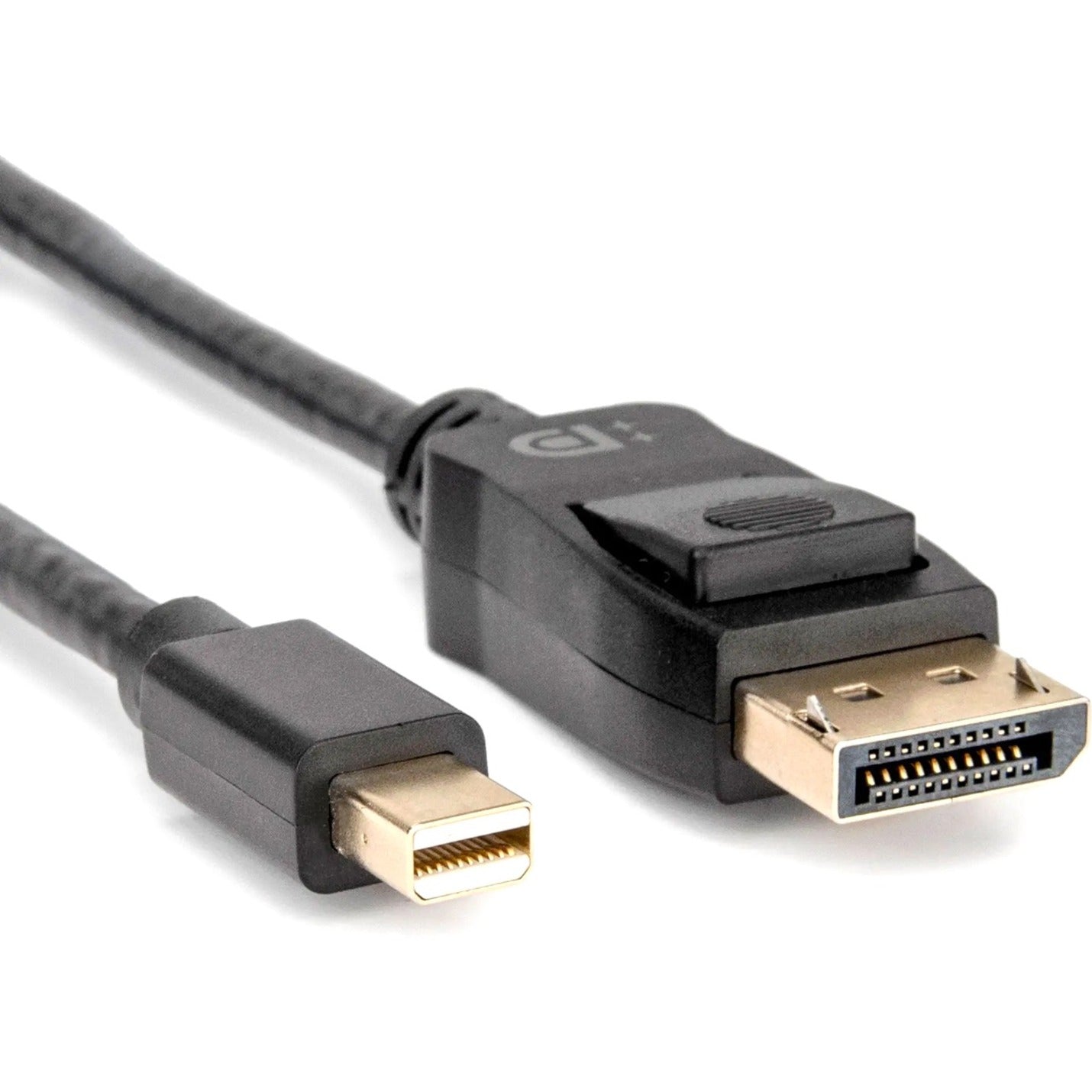 Rocstor Y10C165-B1 DisplayPort/Mini DisplayPort Audio/Video Cable, 6ft, 4K, Gold Plated