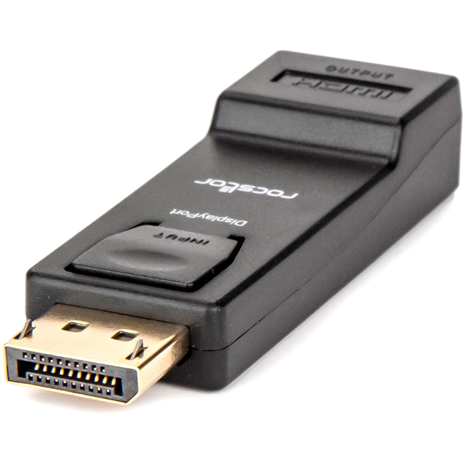 Rocstor Y10A170-B1 Premium DisplayPort to HDMI Adapter M/F, Gold Plated Connectors, Black