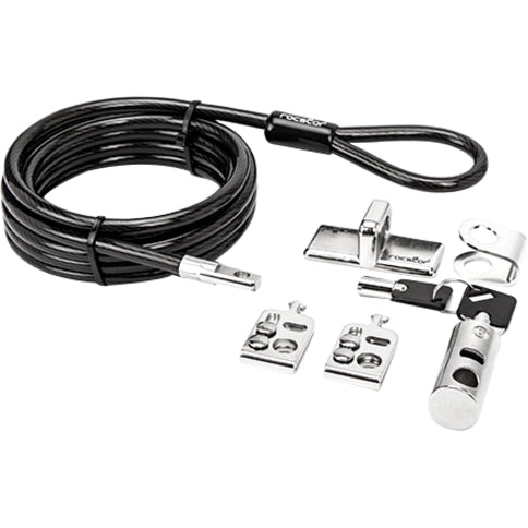 Rocstor Y10C181-B1 Rocbolt Premium Desktop and Peripherals Security Lock Kit with 8' Cable, Keyed Lock, 2-Year Warranty