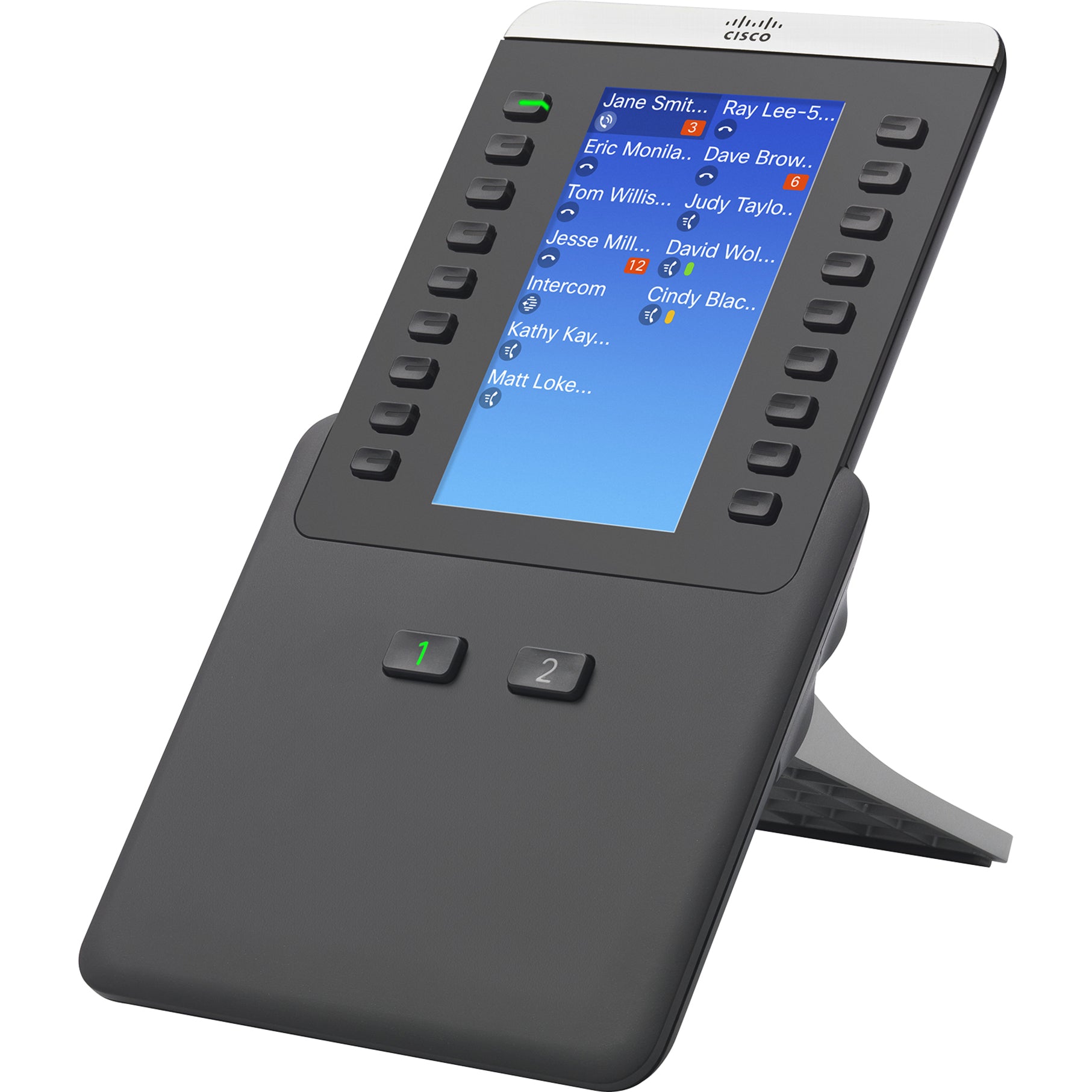 Cisco CP-8800-V-KEM= IP Phone 8800 Key Expansion Module, 3.5" LCD, Illuminated Buttons