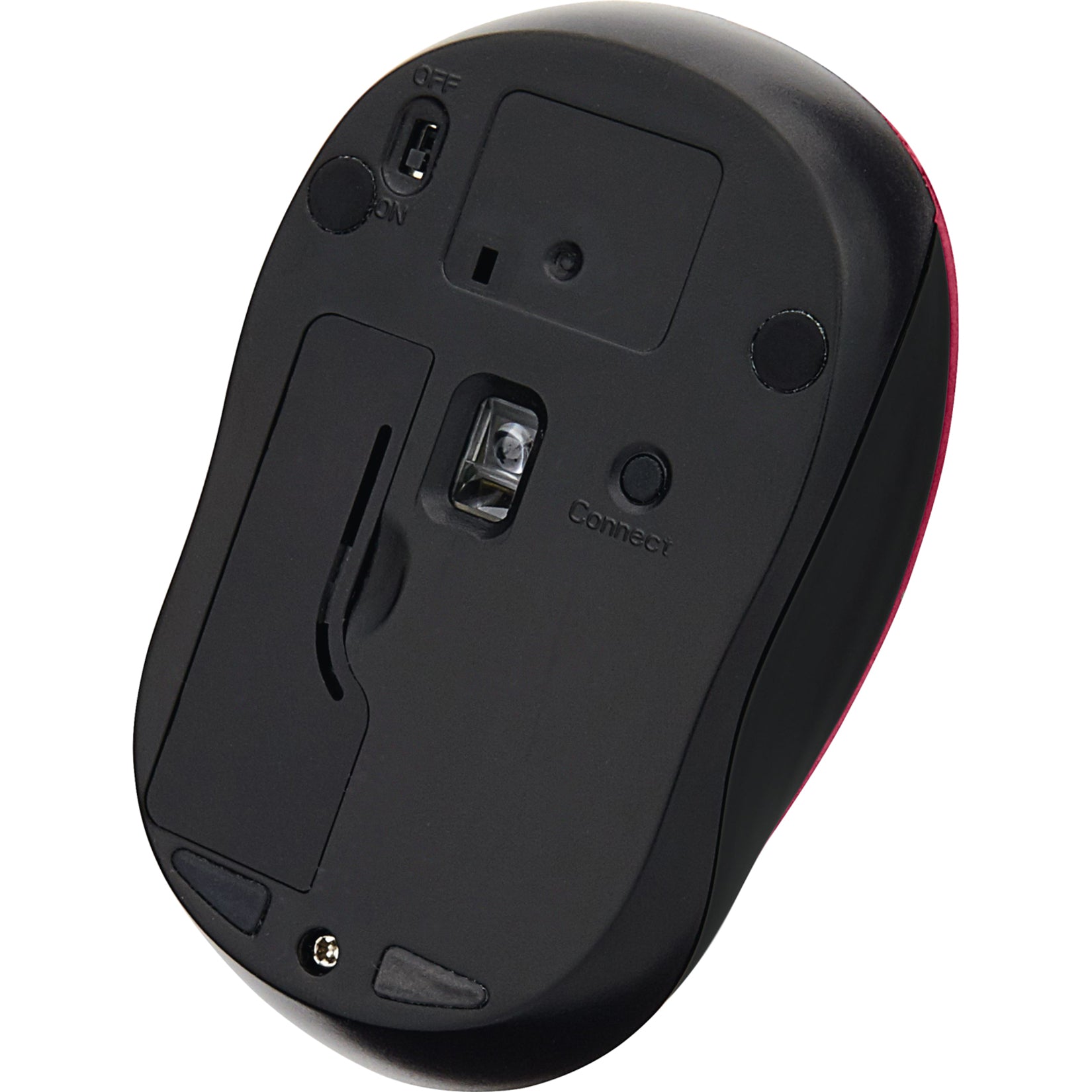 Verbatim 99780 Silent Wireless Blue LED Mouse, Red/Black, for PCs & Macs