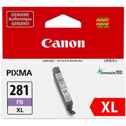 Canon 2038C001 CLI-281 XL Photo Blue Ink Tank, Genuine Canon Ink for PIXMA Printers
