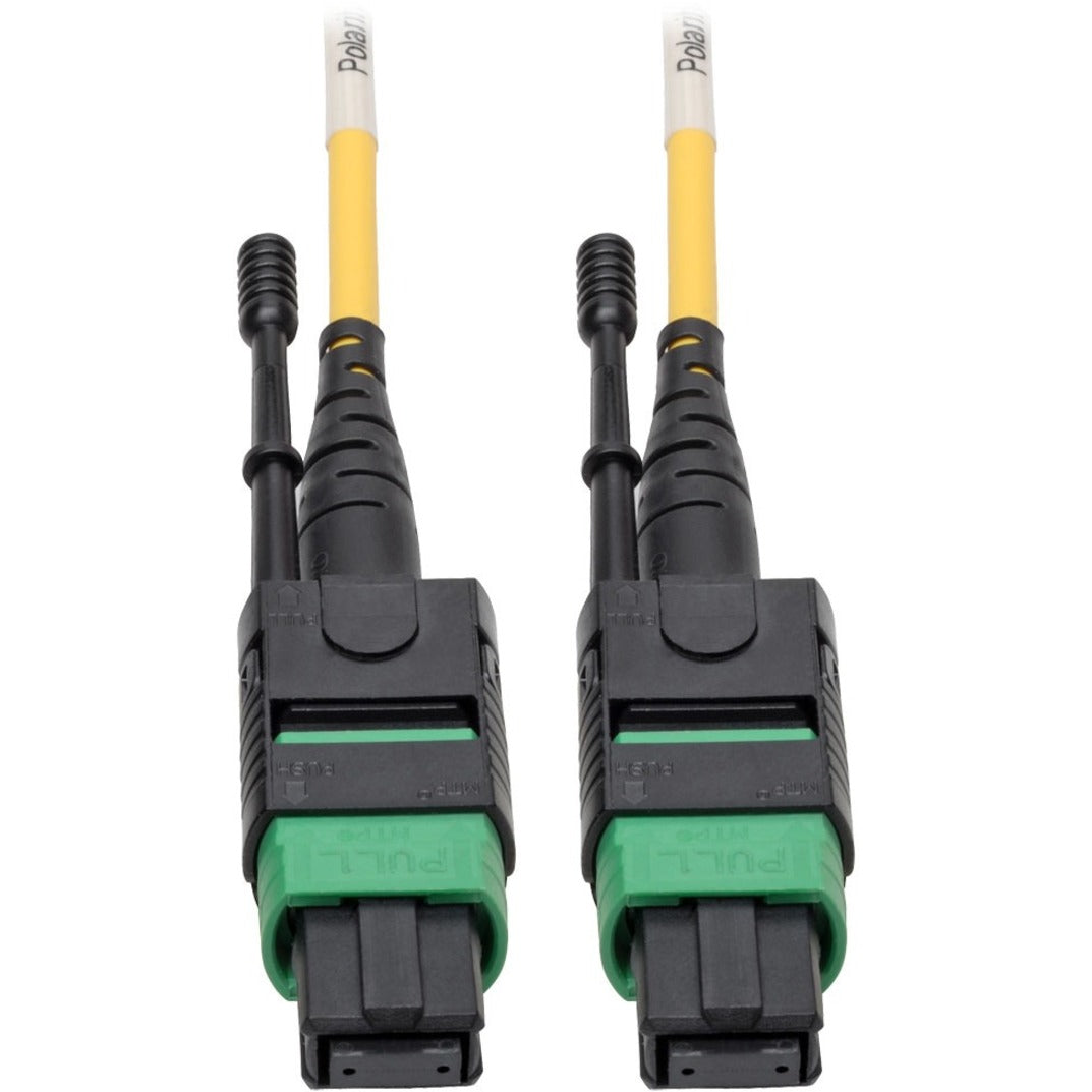 Tripp Lite N390-05M-12-AP MTP/MPO Singlemode Patch Cable (F/F), Yellow, 5m, 100 Gbit/s