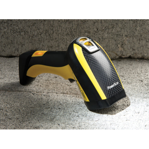 Datalogic PD9130-K1 PowerScan Handheld Barcode Scanner Kit, 1D Imager, Cable Connectivity, Black/Yellow