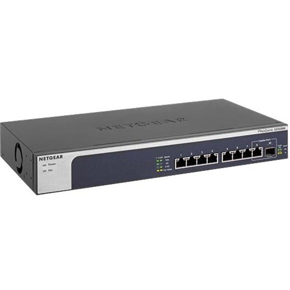 Netgear XS508M-100NAS XS508M Ethernet Switch, 8-Port 10 Gigabit Ethernet Network, 1 x 10 Gigabit Ethernet Expansion Slot, Lifetime Warranty