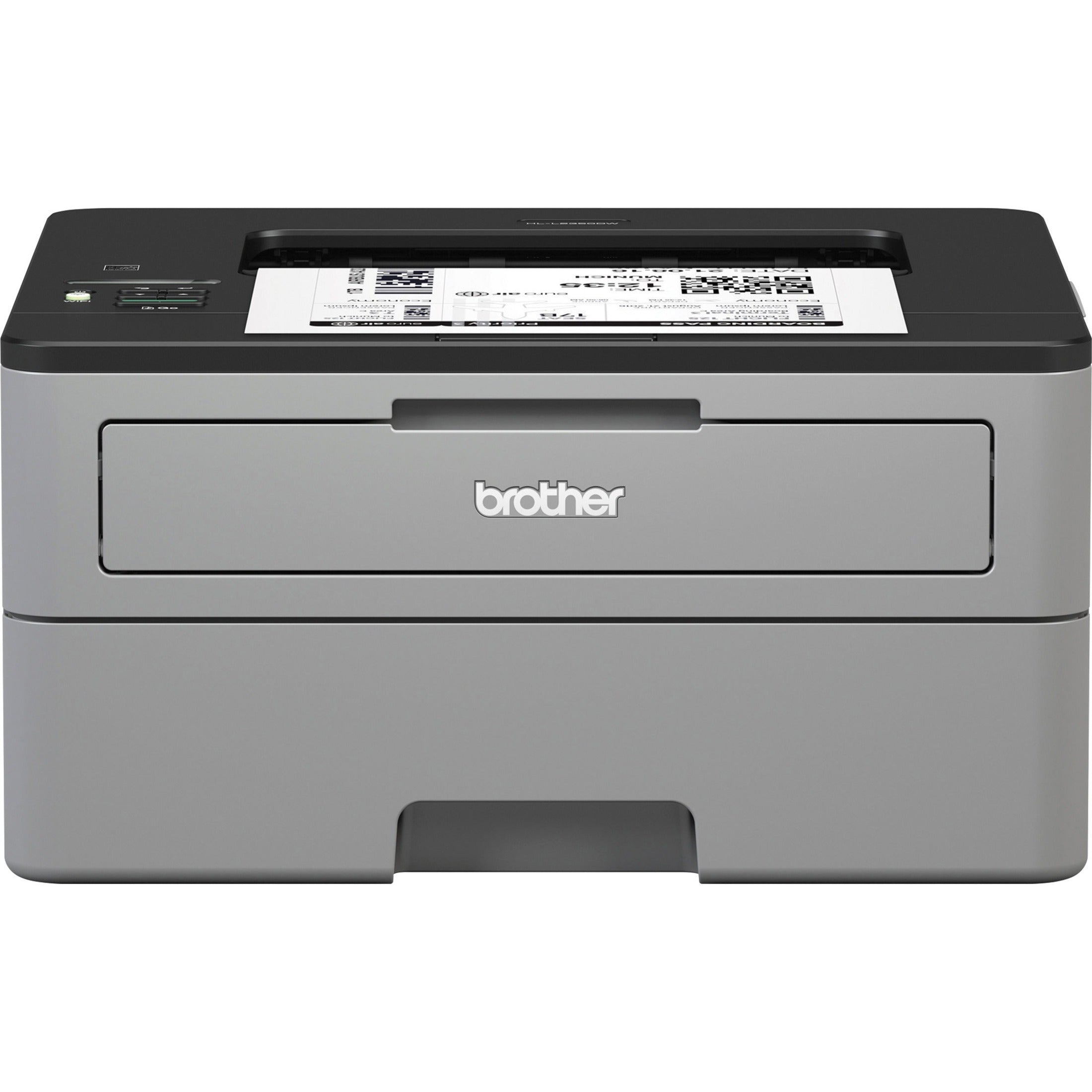 Brother HL-L2350DW Monochrome Laser Printer, Wireless, 36 ppm, Black