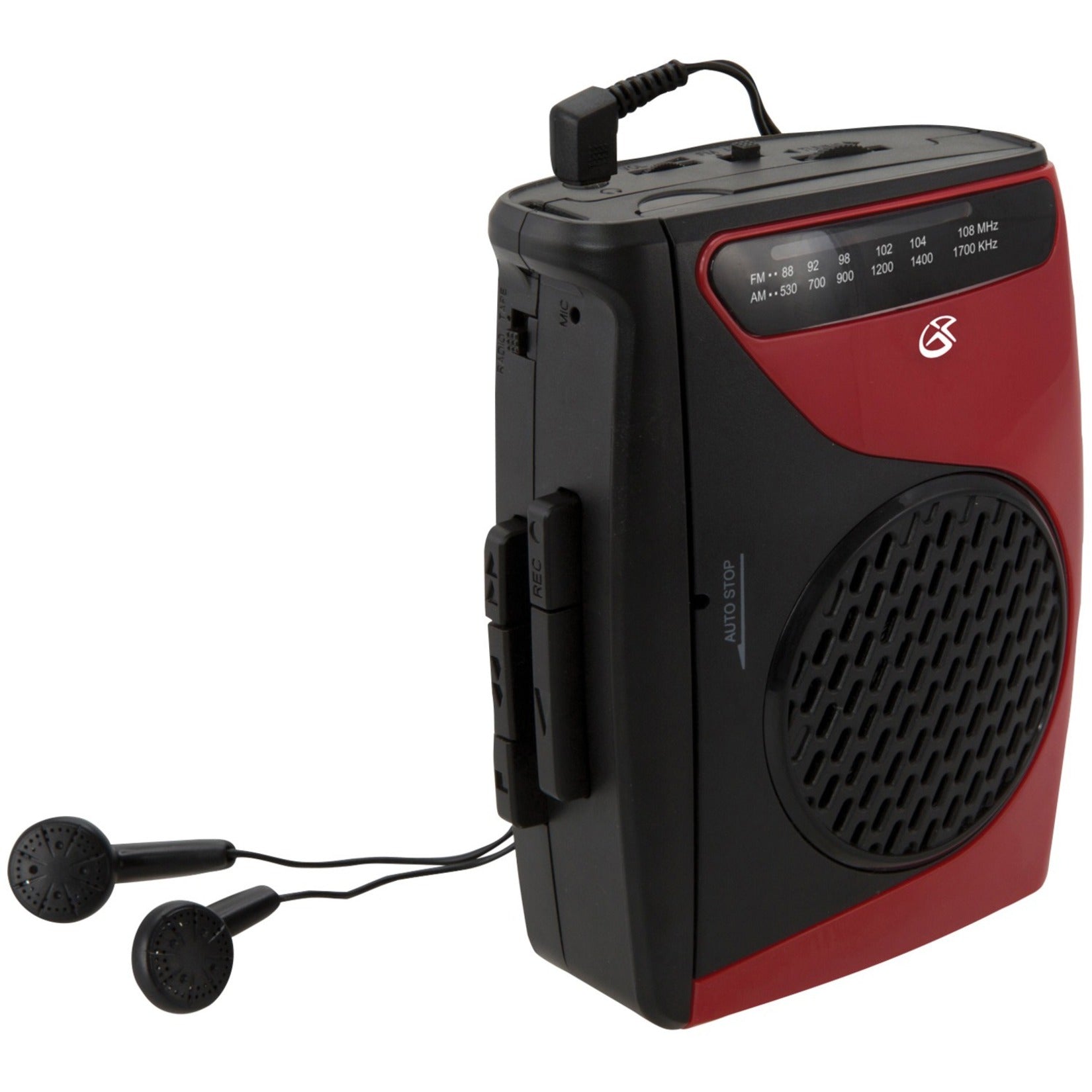 GPX Cassette Player with AM/FM Radio (CAS337B) (CAS337B) Alternate-Image1 image