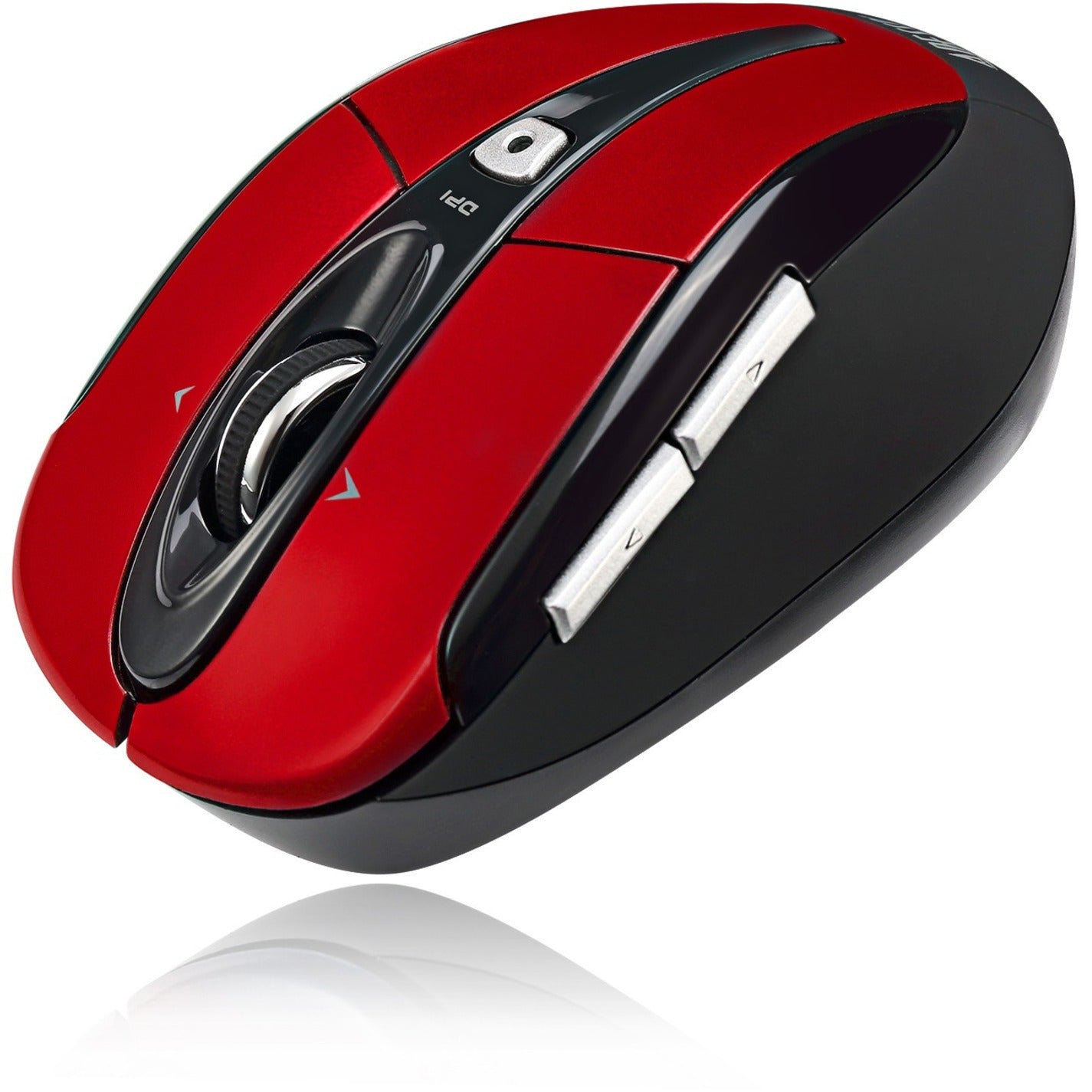 Adesso IMOUSES60R iMouse S60R 2.4 GHz Wireless Programmable Nano Mouse, Ergonomic Fit, 1600 dpi, Red
