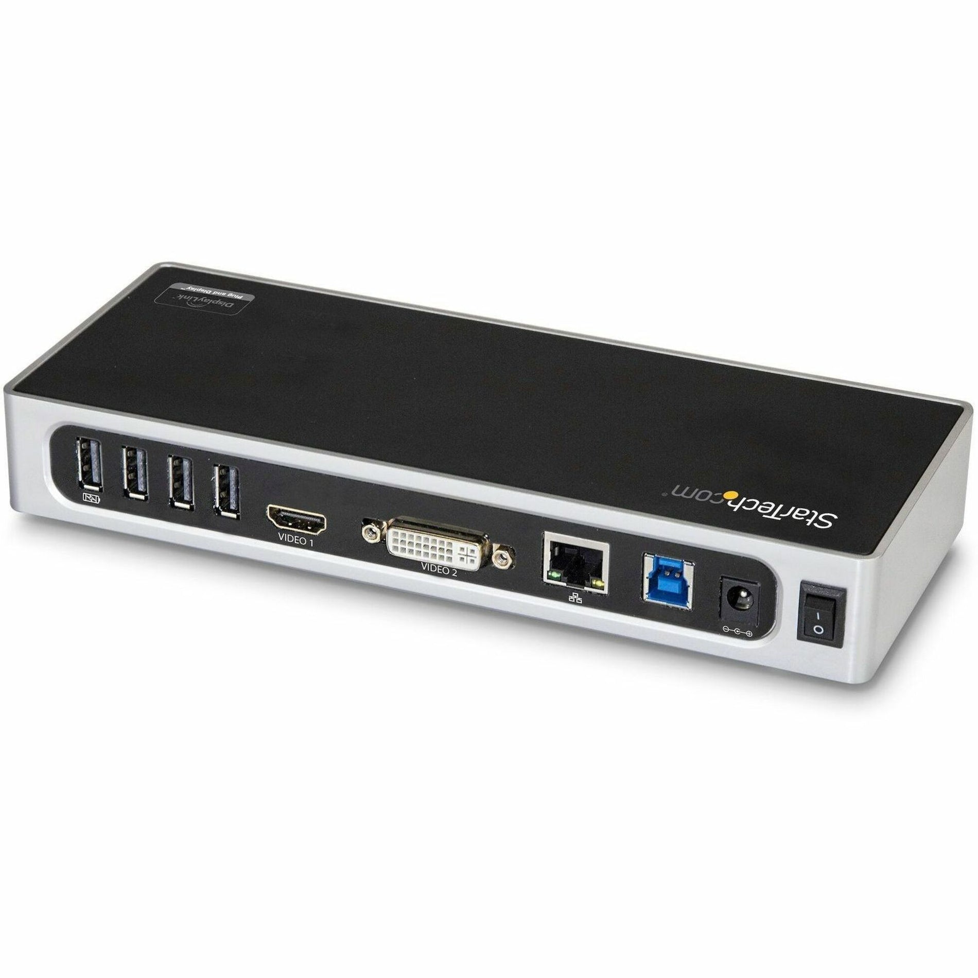 StarTech.com DK30ADD USB 3.0 Dual-Monitor Docking Station - HDMI and DVI / VGA, Laptop Docking Station - USB to HDMI, Port Replicator - USB 3.0 Dock