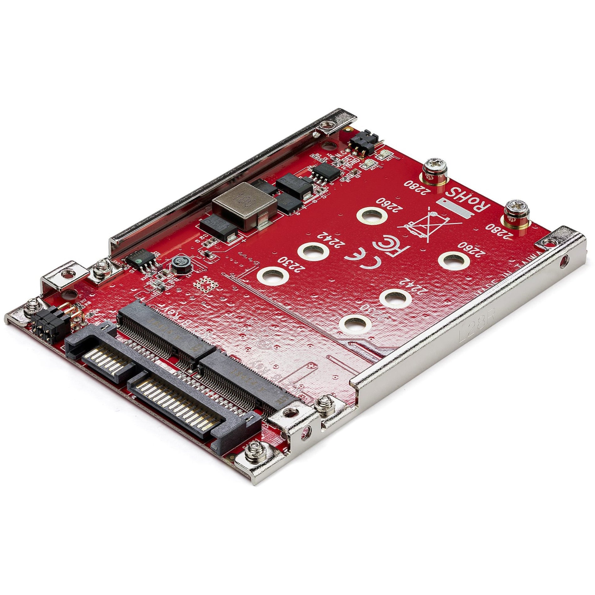StarTech.com S322M225R Dual-Slot M.2 to SATA Adapter - M.2 SATA Adapter for 2.5" Drive Bay, RAID Support