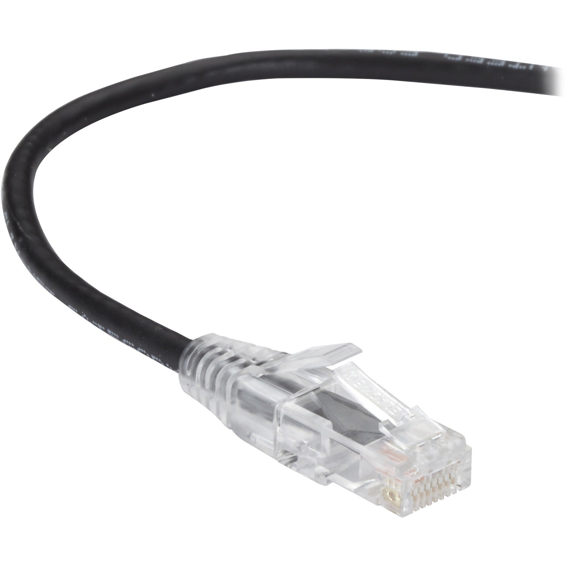 Black Box C6APC28-BK-02 Slim-Net Cat.6a UTP Patch Network Cable, 2 ft, 10 Gbit/s