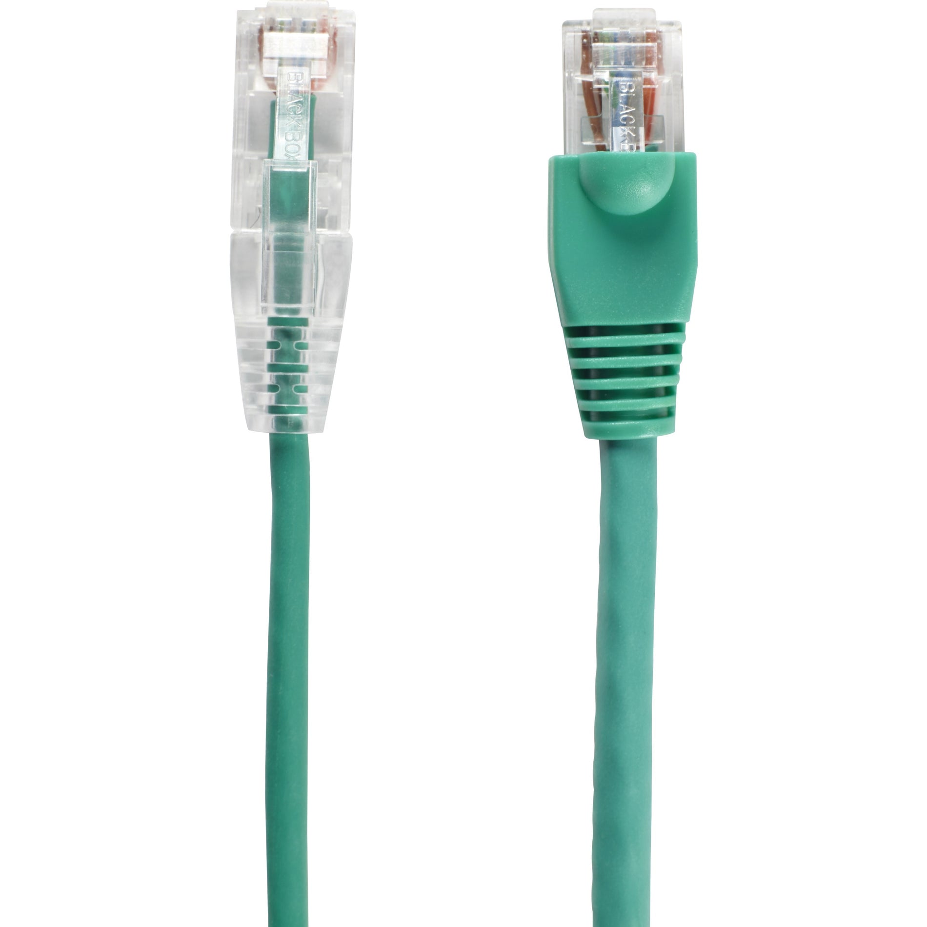Black Box C6APC28-GN-02 Slim-Net Cat.6a UTP Patch Network Cable, 2 ft, Green